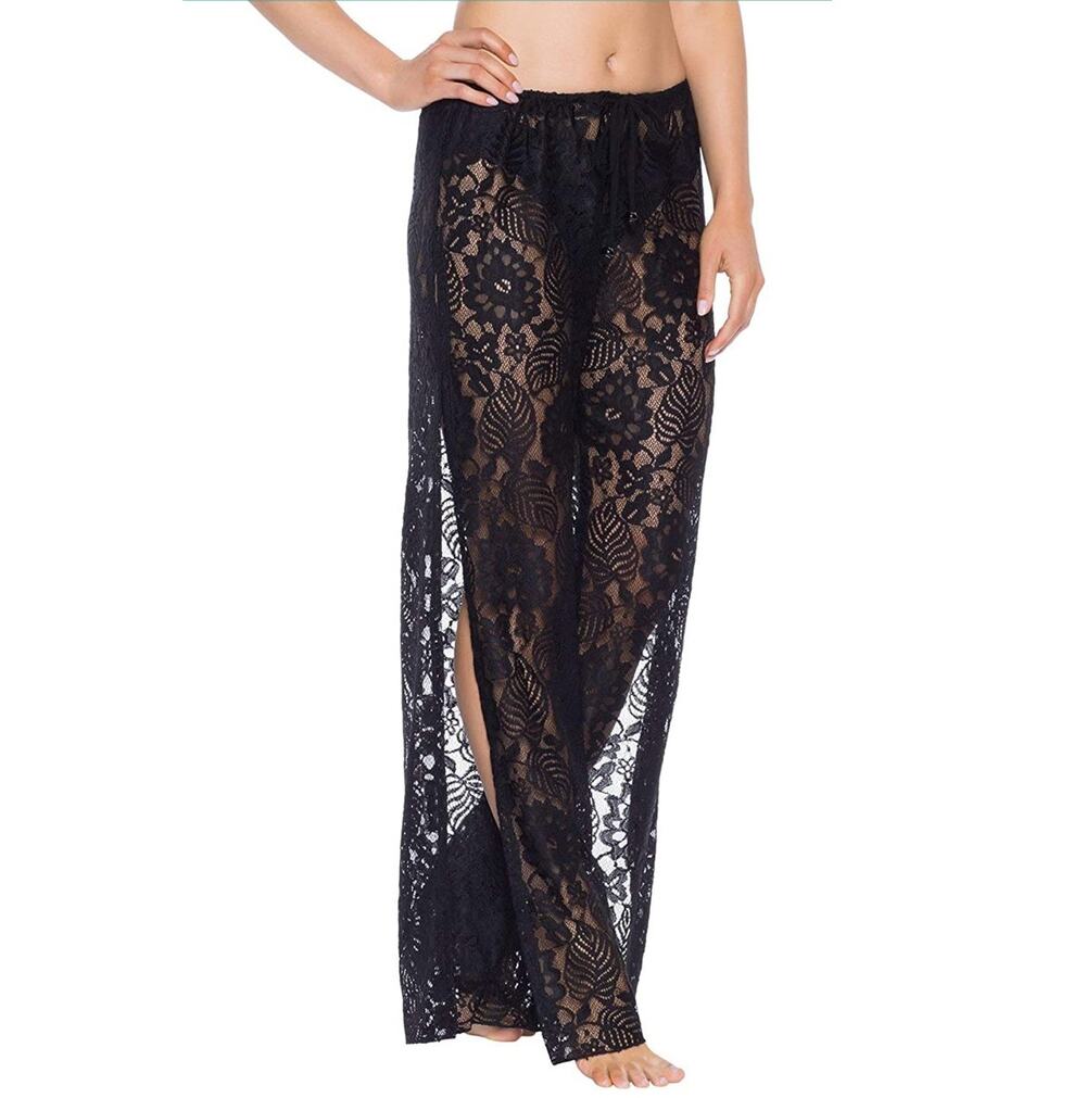 Becca Poetic Lace Cover Up Pants Black Size M